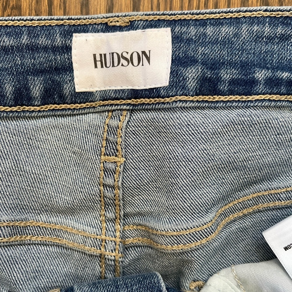 Hudson Heidi High Rise Flare Jeans Bubbly Light Wash Denim 27 - Picture 3 of 8